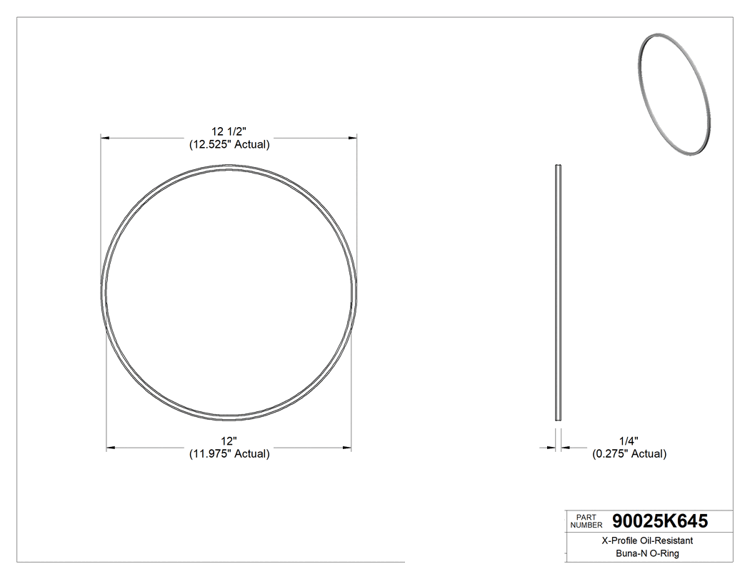 Technical drawing - 90025K645